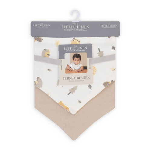 Baby First Little Linen Jersey Bib